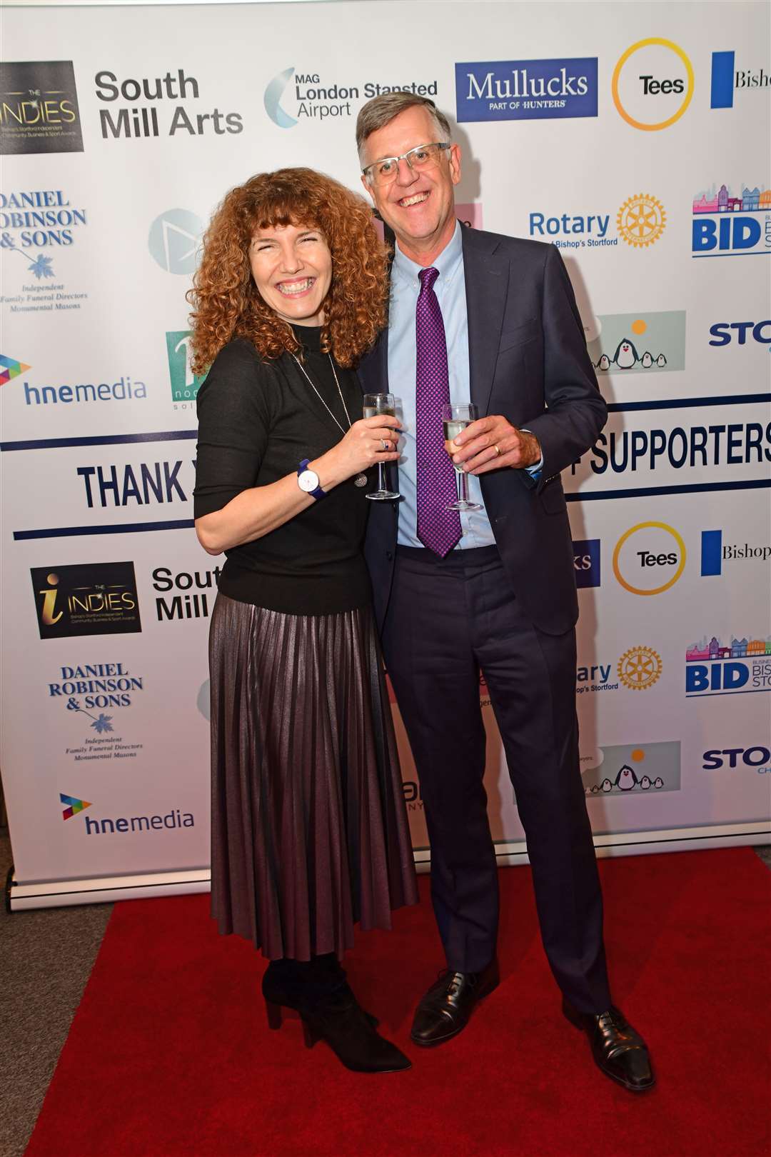 Manor Fields Primary School head Helen Smith and husband Richard, a trustee of Citizens Advice East Herts and trustee and treasurer of Grove Cottage. Pic: Vikki Lince