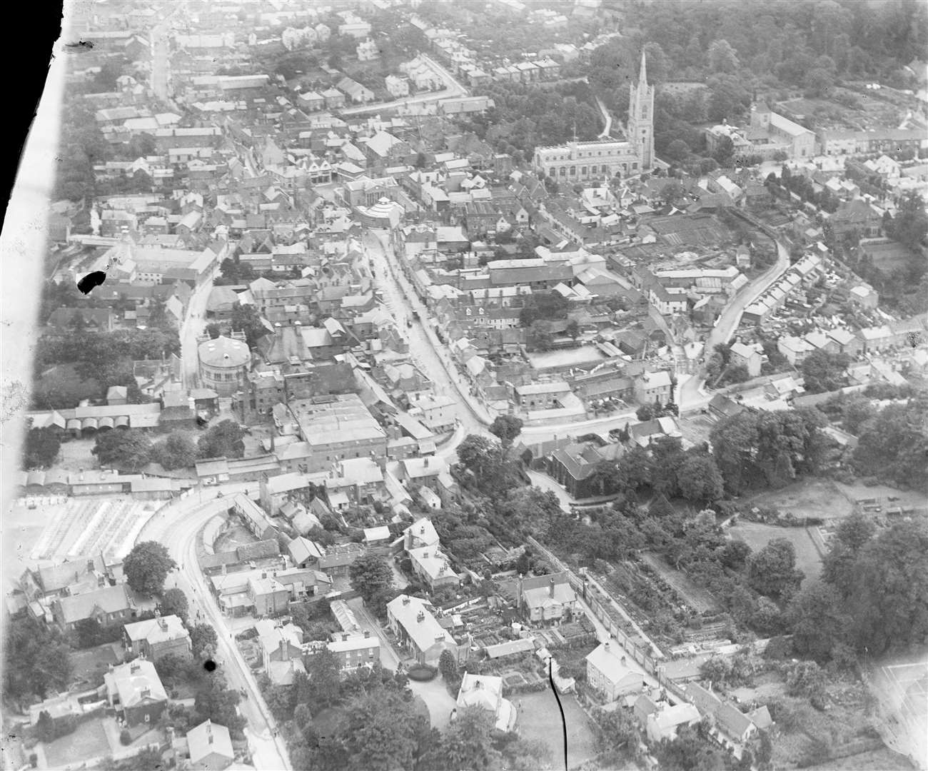 Bishop's Stortford town centre in 1920 Credit: Historic England