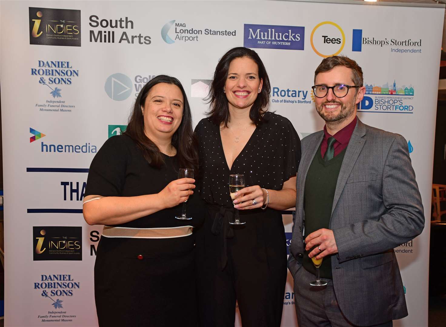 Rayden Solicitors sponsored Person of Courage – from left, Rosalind Fitzgerald, Abby Westell and Marc Etherington. Pic: Vikki Lince