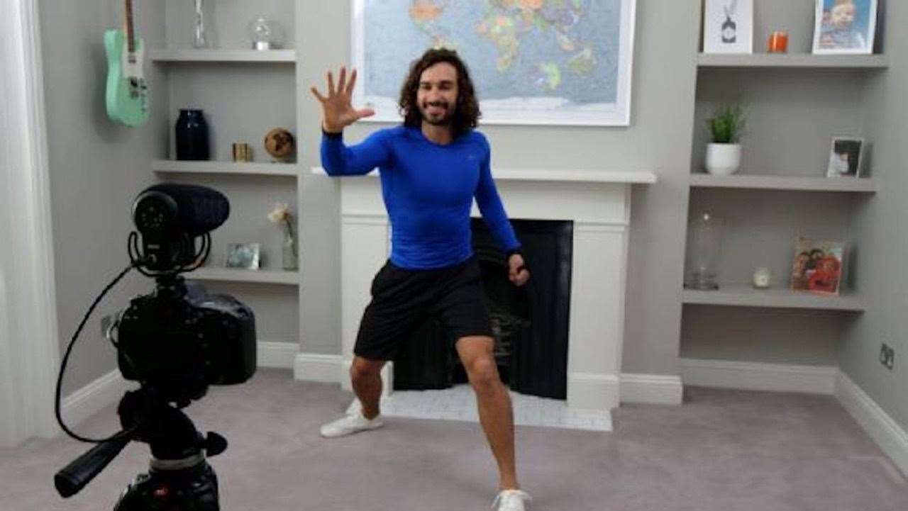 Louise and her kids did PE with Body Coach Joe Wicks at 9am every day, along with 800,000-plus other households all over the world (32655263)