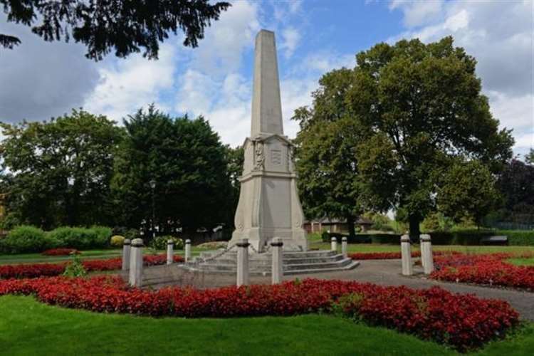 The war memorial in Castle Gardens