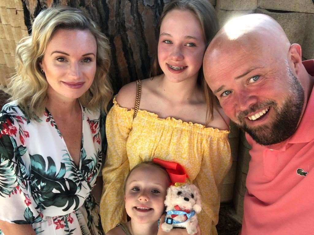 Hailey Baker with husband Andy and daughters Jasmine and Tilly (34737791)